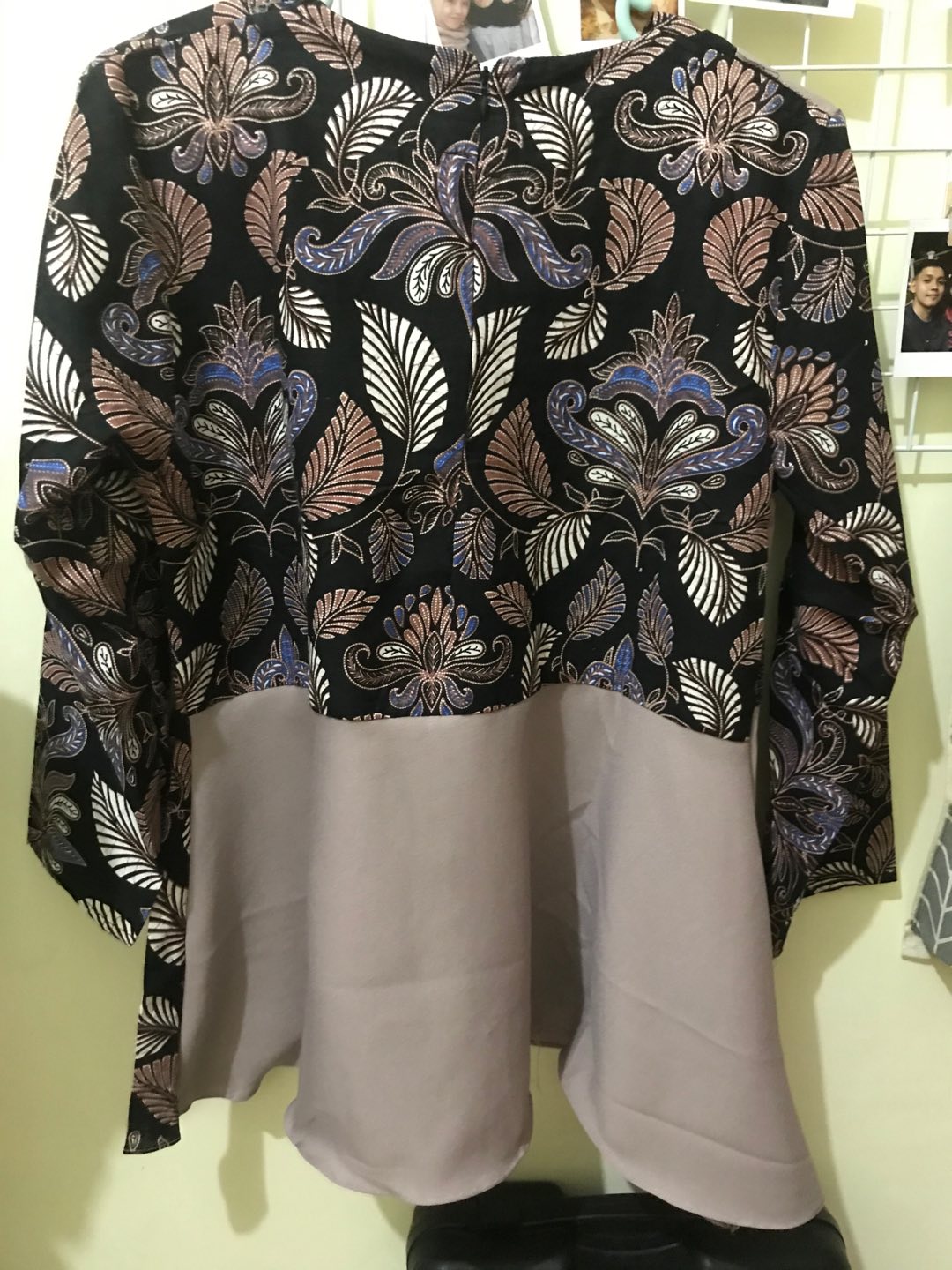 Tey-17 Batik Wanita Asj Sa Hrb026 Kenongo Kemeja Tosca Pendek