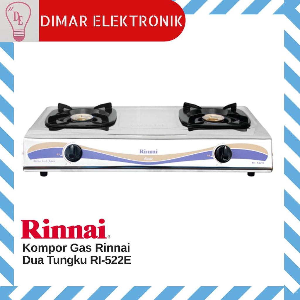 Rinnai RI522E kompor 2 tungku stainless