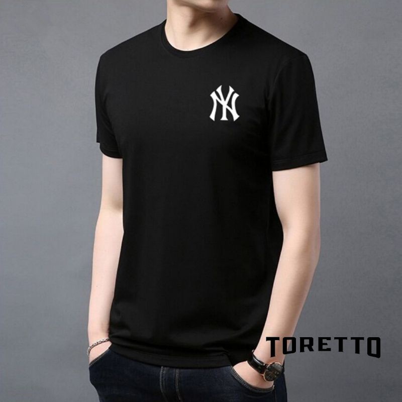 TORETTO-BAJU KAOS NY || KAOS DISTRO UNISEX || ATASAN LENGAN PENDEK TERLARIS