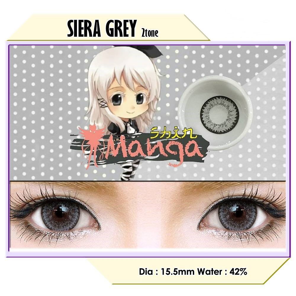 Softlens Manga Shin Siera Grey / soflens softlen softlent soflent softlense soflense soft lens lense