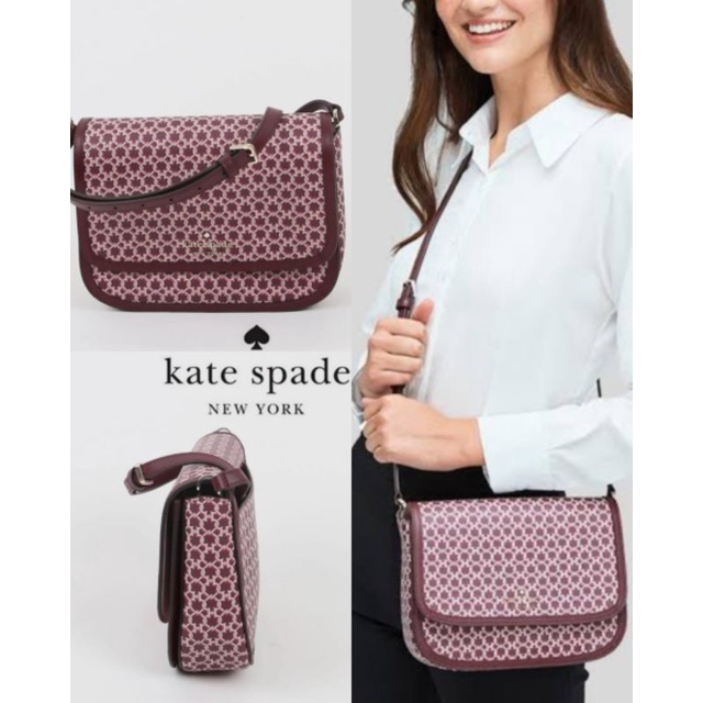 Kate Spade WKR00189 saddle bag spade link pink multi