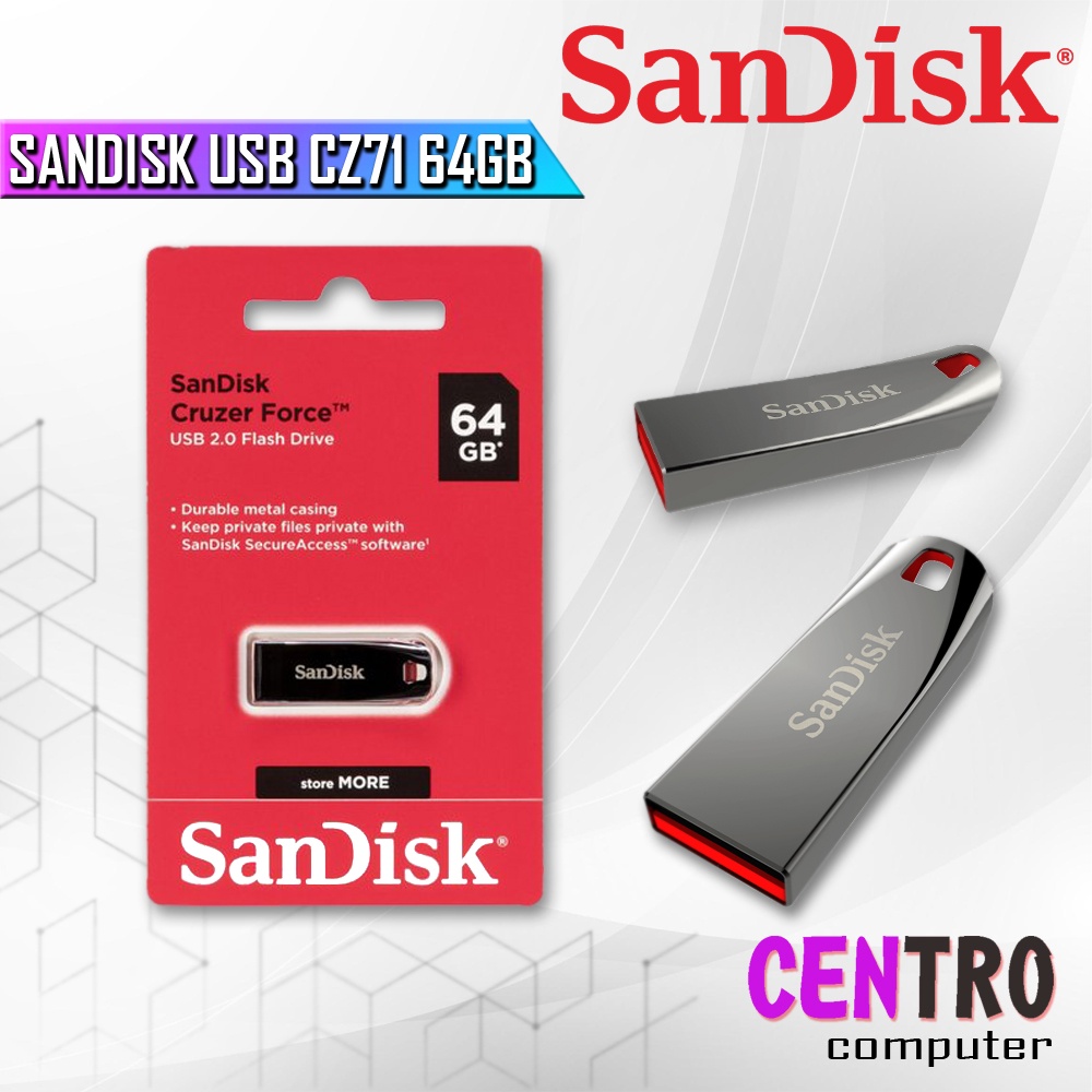 SANDISK USB 64GB CZ71 CRUZER FORCE