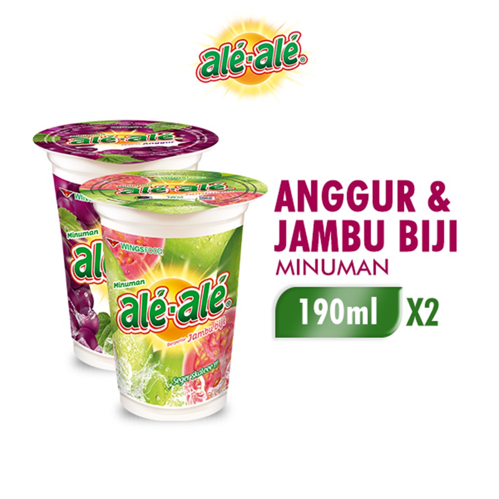 Ale-ale Jambu 190 ml + Ale-ale Anggur 190 ml