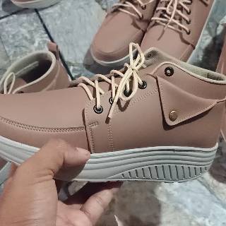  SEPATU  BOOTS WANITA ORI ONE LOVE SOL  KARET TERMURAH 