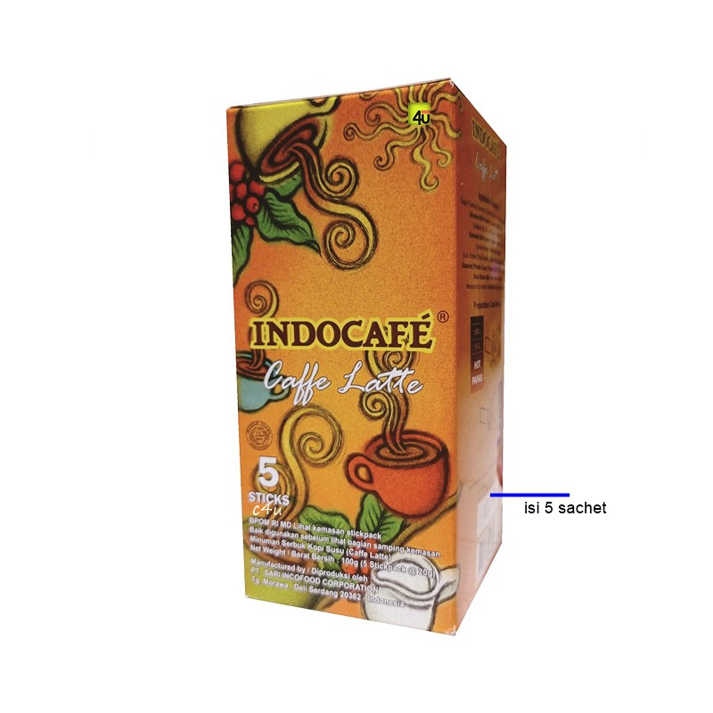 

Indocafe CAFFE LATTE - Paket 5 sachet