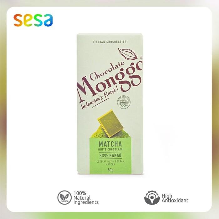 

Chocolate Monggo Matcha White Chocolate 33% Kakao 80g Best Seller