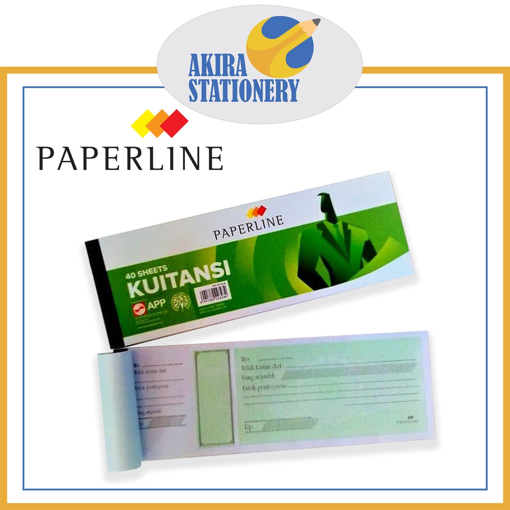 

Buku Kuitansi PAPERLINE Kecil isi 40 / Bukti Pembayaran Kwitansi Mini KT 40 M / PPL KT40M ( BUKU )