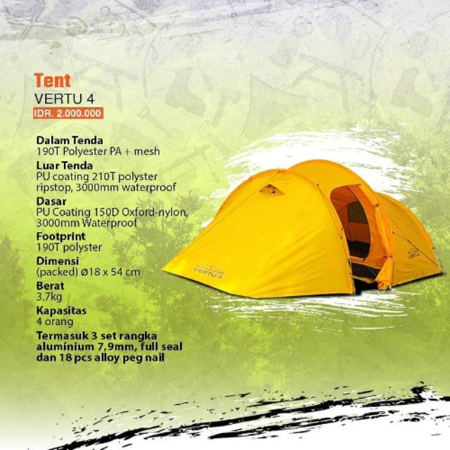 Tenda Camping Dhaulagiri Vertu 4 Original
