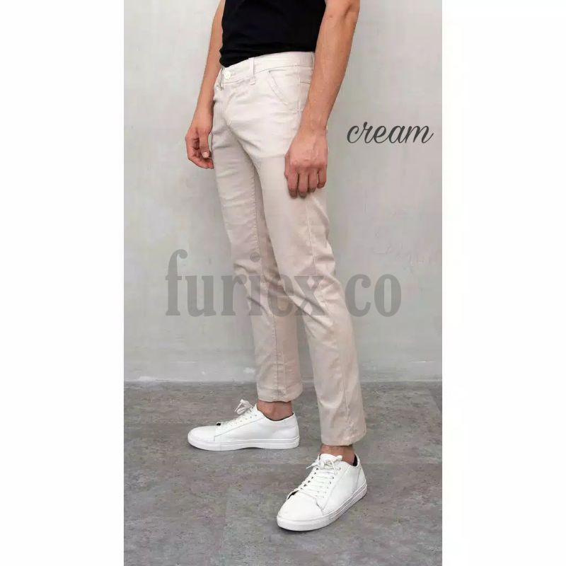 Celana Chino Smart Chino Ankle Pants Kekinian SLIM FIT Stretch Magic Waist