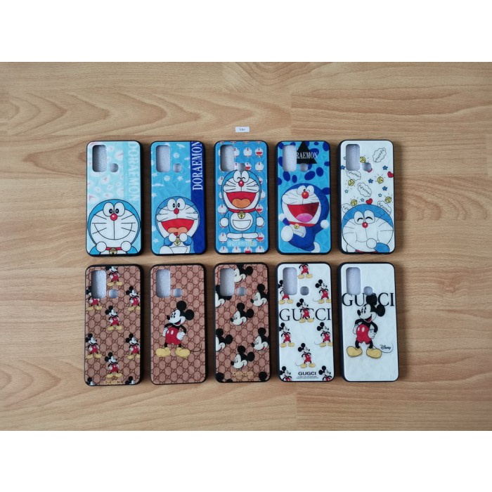 Case HP Fuze Glass 3D Doraemon Case HP Mickey - Vivo Y30 / Vivo Y30i / Vivo Y50 CasinG Cover