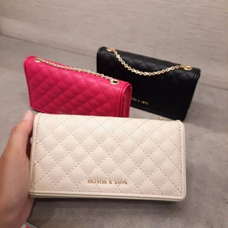 TAS RANTAI WANITA CK 822 CLUTCH QUILTED POUCH PREMIUM IMPORT