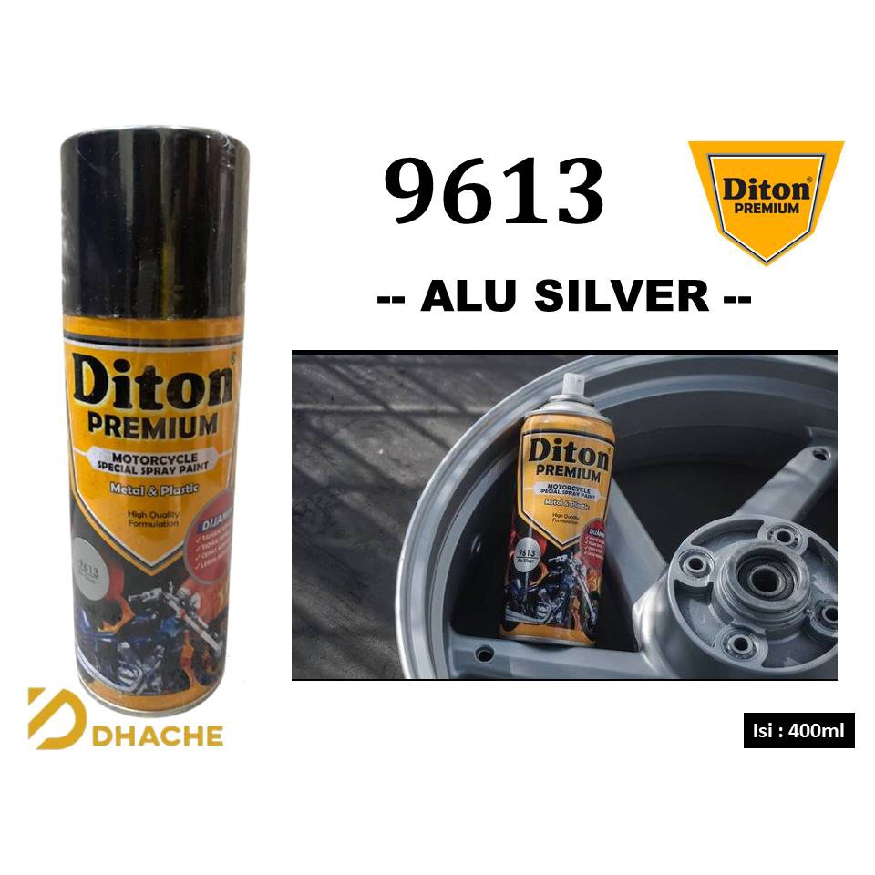 Cat Pilox Diton Premium 9613 Alu Silver 400cc Perak Aluminium Pylox velg mesin Sepeda Motor Mobil