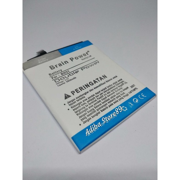 Baterai Xiaomi Redmi Note 5A Batre Xiaomi BN31 Double Power