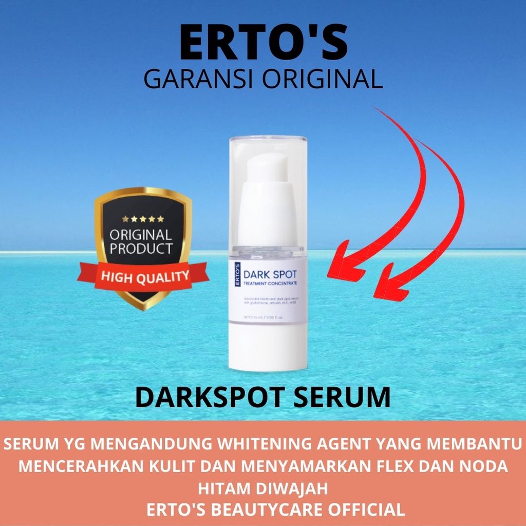 Ertos Paket Lengkap Perawatan Wajah original Berminyak Komedo flex hitam pori besar jerawar bruntusan radang kering Glowing-darkspot