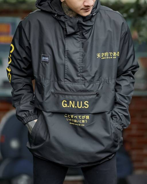 JAKET CAGOULE GENIUS-JAKET PRIA CAGOULE - CAGOULE GENIUS ORIGNAL - JAKET PRIA GENIUS - COD -