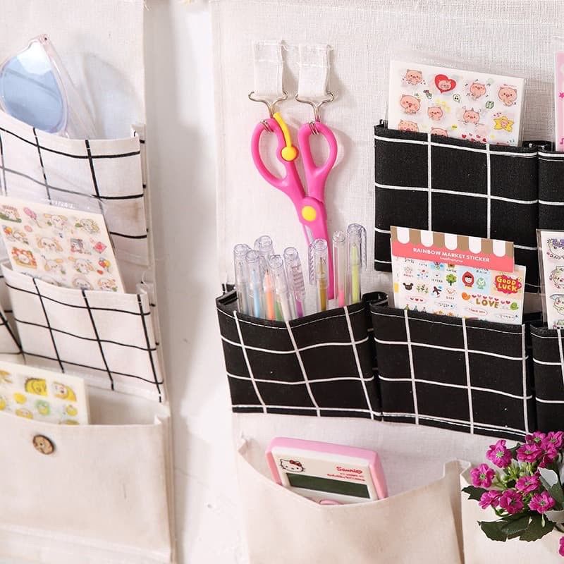 Pouch Gantung Hanging Organizer Rak Gantung 7 Sekat Storage Bag