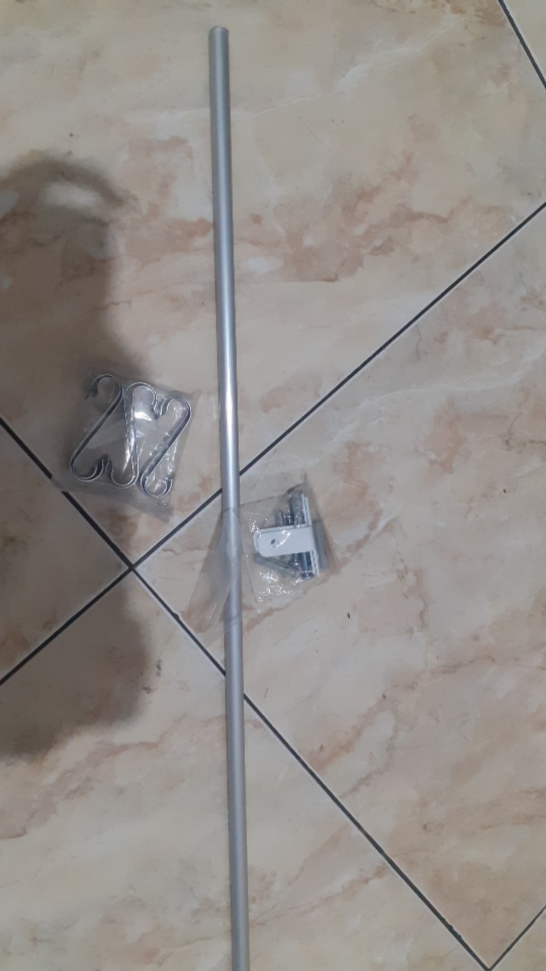 Gantungan Peralatan Dapur Aluminium / Kitchen Equipment Hanger / Jemuran Dinding / Jemuran Dapur