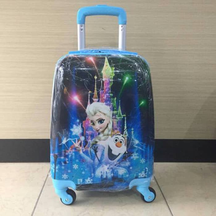 "Tas Koper Travel Anak Fiber Frozen 4Roda"