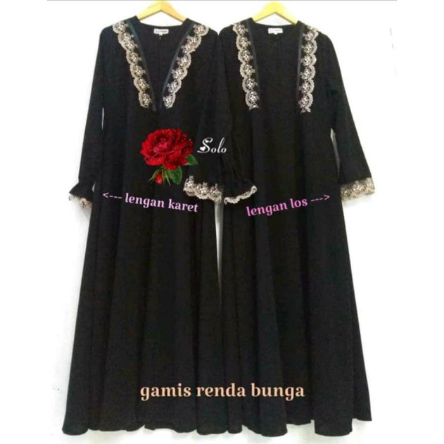 JUBAH MURAH GAMIS RENDA GAMIS AKHWAT GAMIS JATBLACK GAMIS SYAR'I