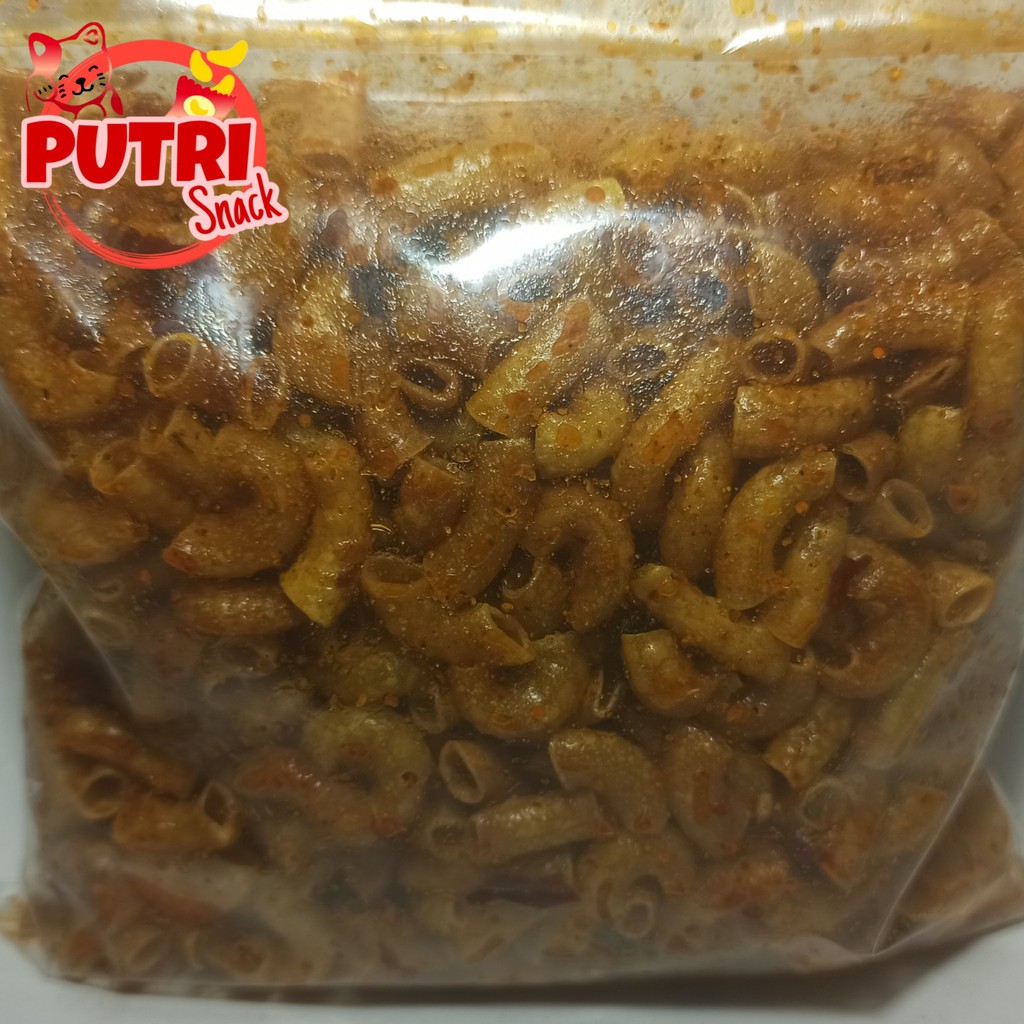 Makaroni Kriuk Goreng Pedas Extra Daun Jeruk 250gr