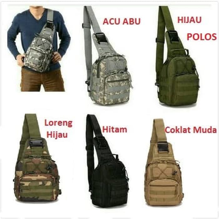 Tas Selempang Slempang Cowok Pria Army