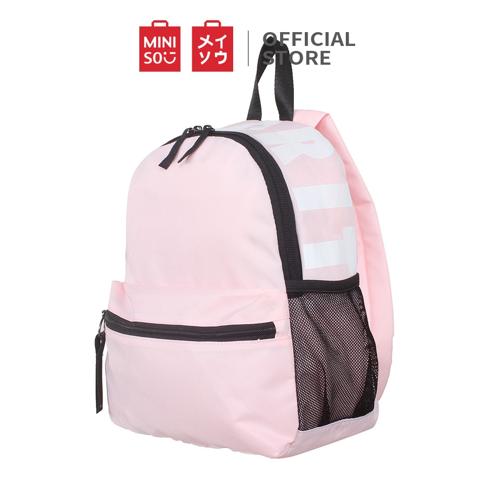  MINISO  Tas  Ransel  Backpack Tas  Pungung Travel Simple Huruf 