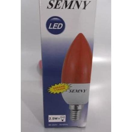 Star Candle Led E14 2,5W / Lampu Sembayang / Led Sembhayang / Led Merah - E14 Murah