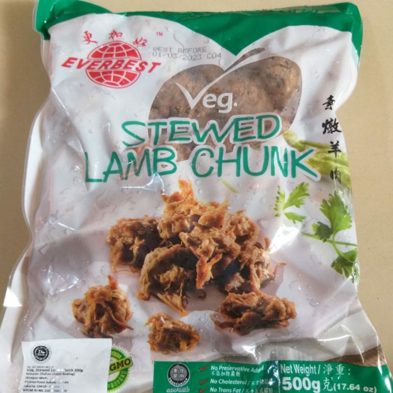 

Everbest Stewed Lamb Chunk Vegetarian 500 Gram
