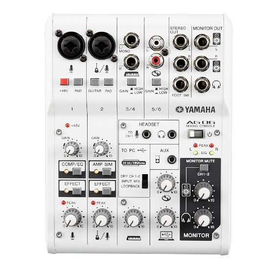 Mixer Yamaha AG 06 Yamaha AG-06 Yamaha AG06 Original