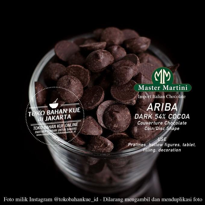 

[COD] Master Martini ARIBA 54% 1kg DARK Chocolate COIN Couverture Cokelat [COD]