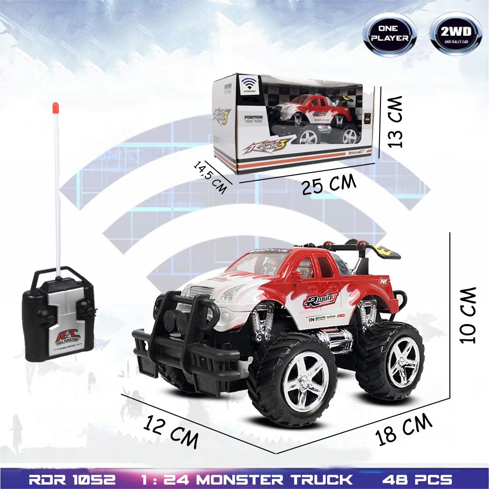 Mainan Anak Mobil Remote Control Jeep Offroad Rdr1052