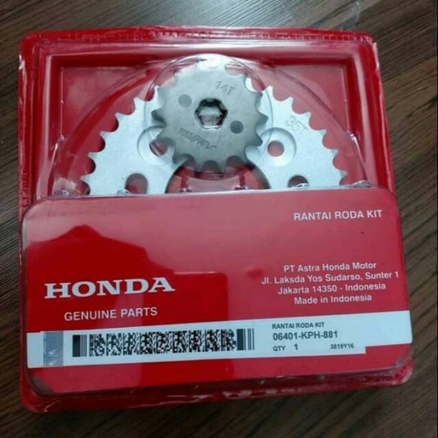 gear set gir set supra x 125 karisma kirana KPH-M.P