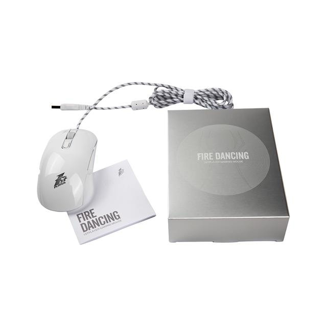 1stplayer Gaming Mouse Firedancing Gm3 White Black Rgb Effect Shopee Indonesia