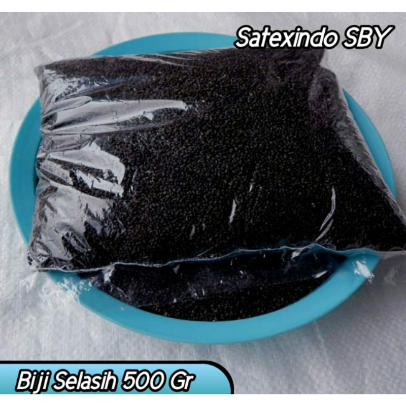 

BIJI SELASIH 500Gr PREMIUM BESAR KERING BERSIH 500 GR / BASIL SEED DRY 500 GR