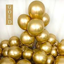 {isi 10 pc} Balon Chrome Tebal Warna Gold Silver 12 Inch Berkilau Metalik