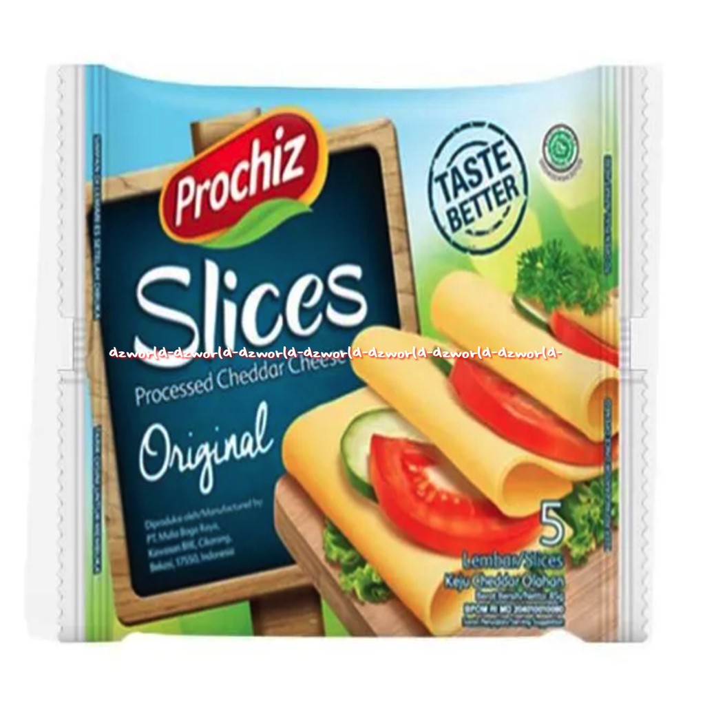 Prochiz Slice Original Cheddar Cheese 5pcs Keju lembaran