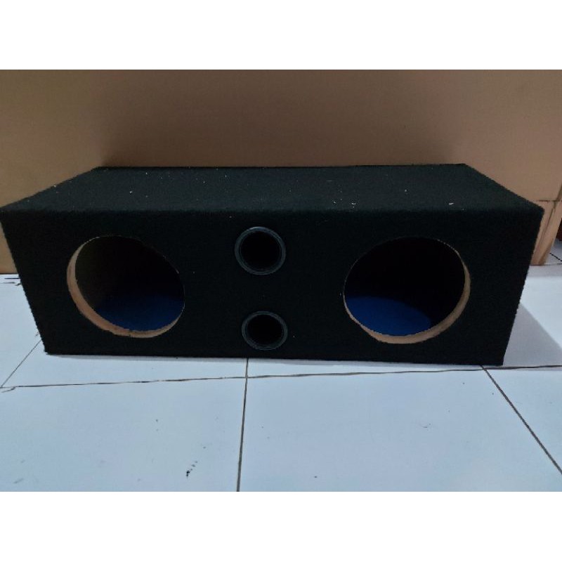 BOX SPEAKER 6 INCH DOUBLE BOX SALON KAYU 6IN DOBEL