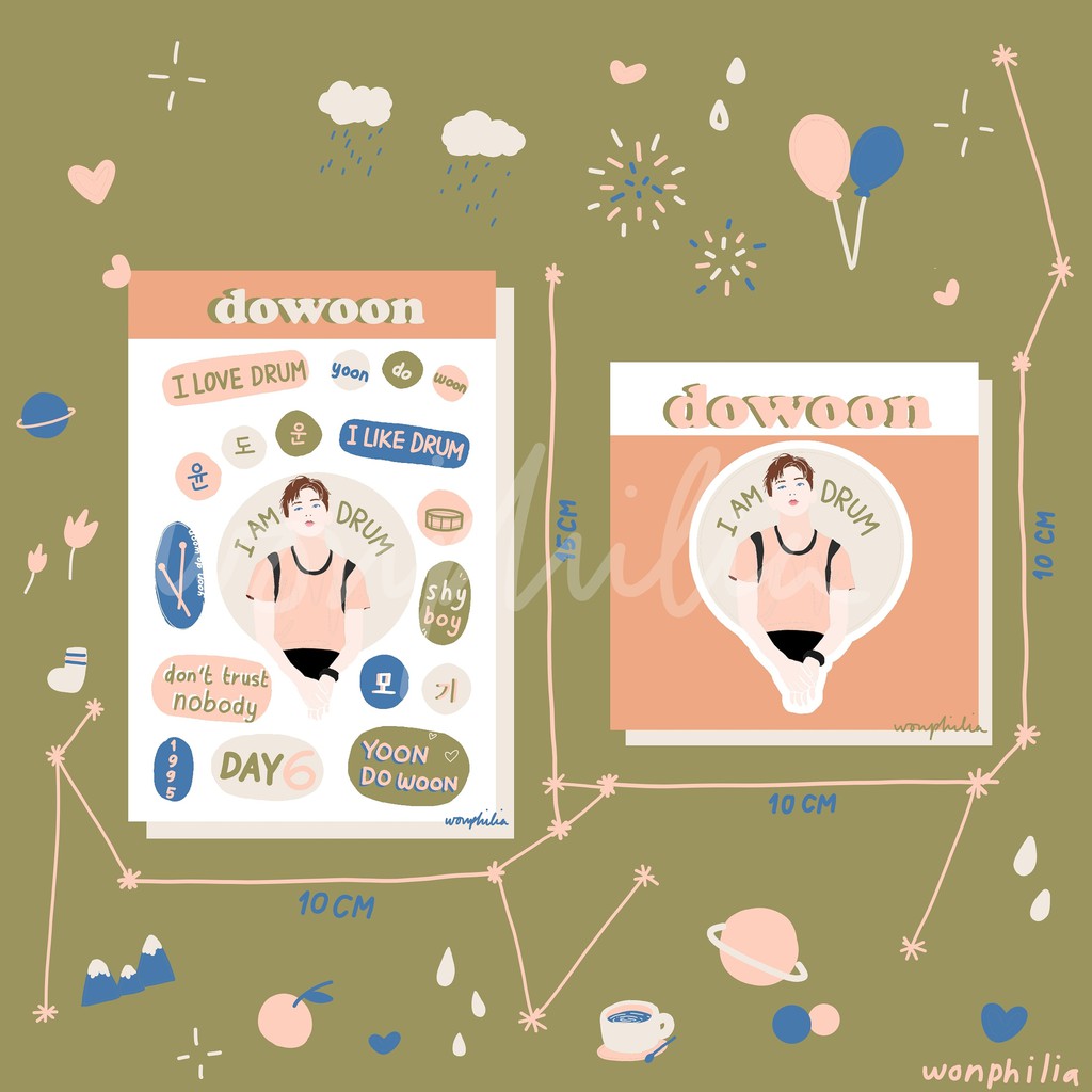 

DAY6 STICKER SET - DOWOON