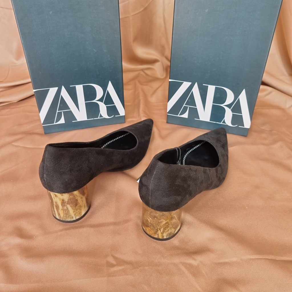 SEPATU ZR WANITA HAK HEELS ZARA LEOPARD