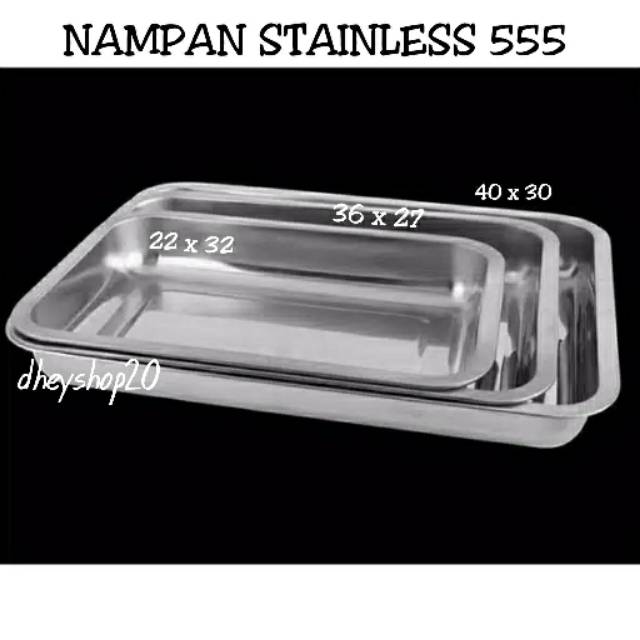 Macam macam Nampan stainless 555