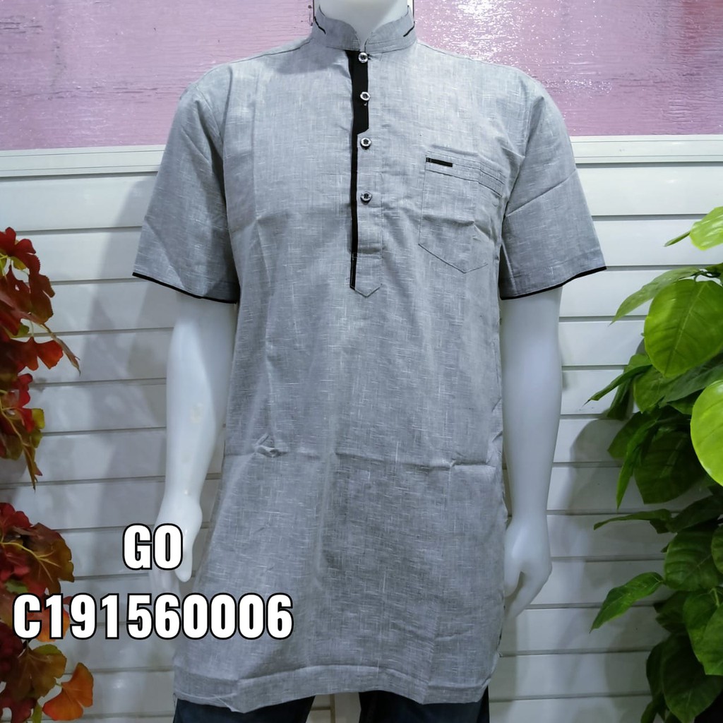 gof MAXMILLIAN KEMEJA KOKO TURKI Kemeja lengan pendek kemeja cowok kemeja bagus 100% original