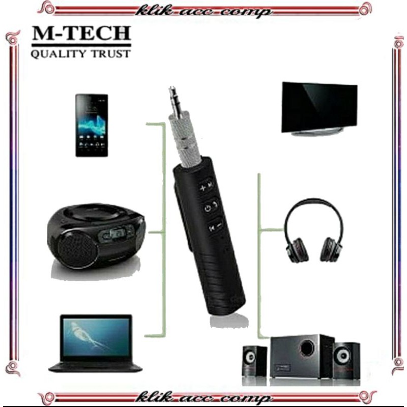 Bluetooth Wireless Audio Receiver Dongle Music Receiver AUX 3.5mm