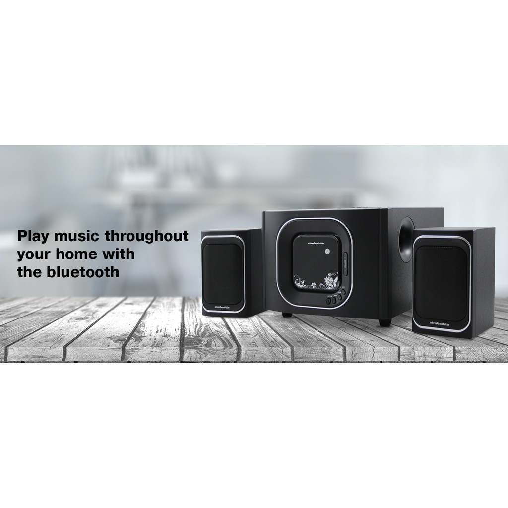 SPEAKER 2.1 MULTIMEDIA SIMBADDA CST 2700N+ PLUS MUSIC PLAYER SUBWOOFER