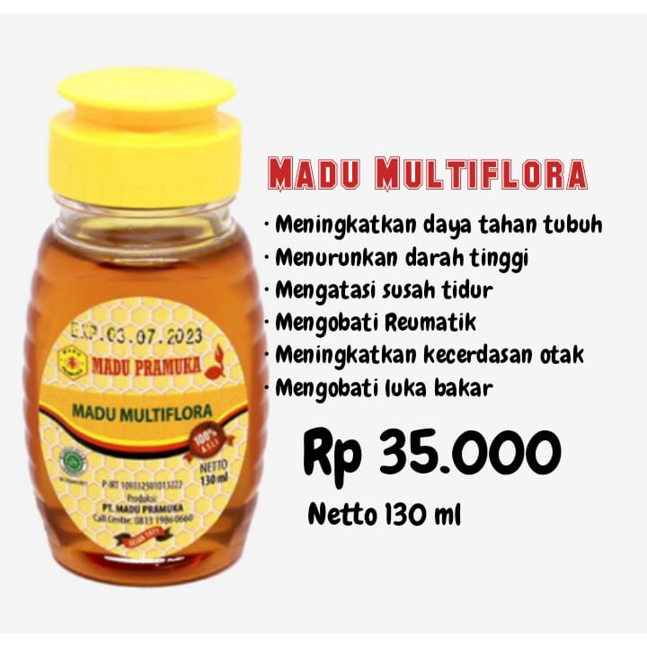 Madu asli Pramuka Multiflora 130ml