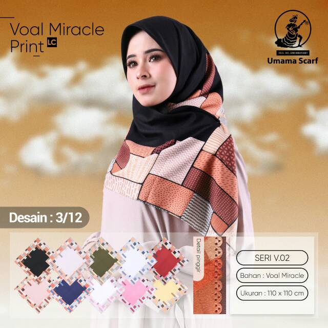 hijab segi empat murah umama scarf kualitas TERBAIK.(120rb=5pcs) Random