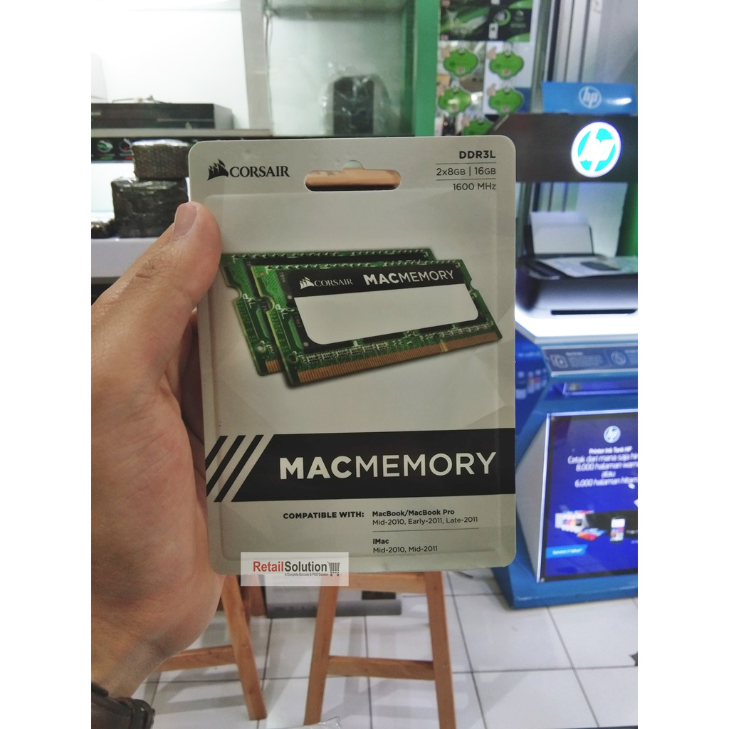 Corsair Mac Memory 16GB DDR3L 1600MHz SODIMM - CMSA16GX3M2A1600C11