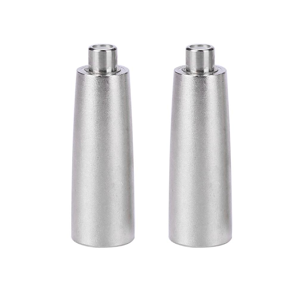 MOJITO 2pcs Metal XLR 3 Pin Male to RCA Female Audio Jack Adapter Plug Connector