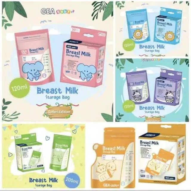 ISI 30 PCS KANTONG ASI CROWN Baby Breast Milk Storage Bag Safari Edition 120ml Kantong Asi plastik asi KANTONG ASI CROWN breast milk storage bag SENSOR PANAS 120 200 250 ml kantung plastik Susu asip GABAG CROWN KANTONG ASI PLASTIK ASI BAYI TAS BAYI COOLER