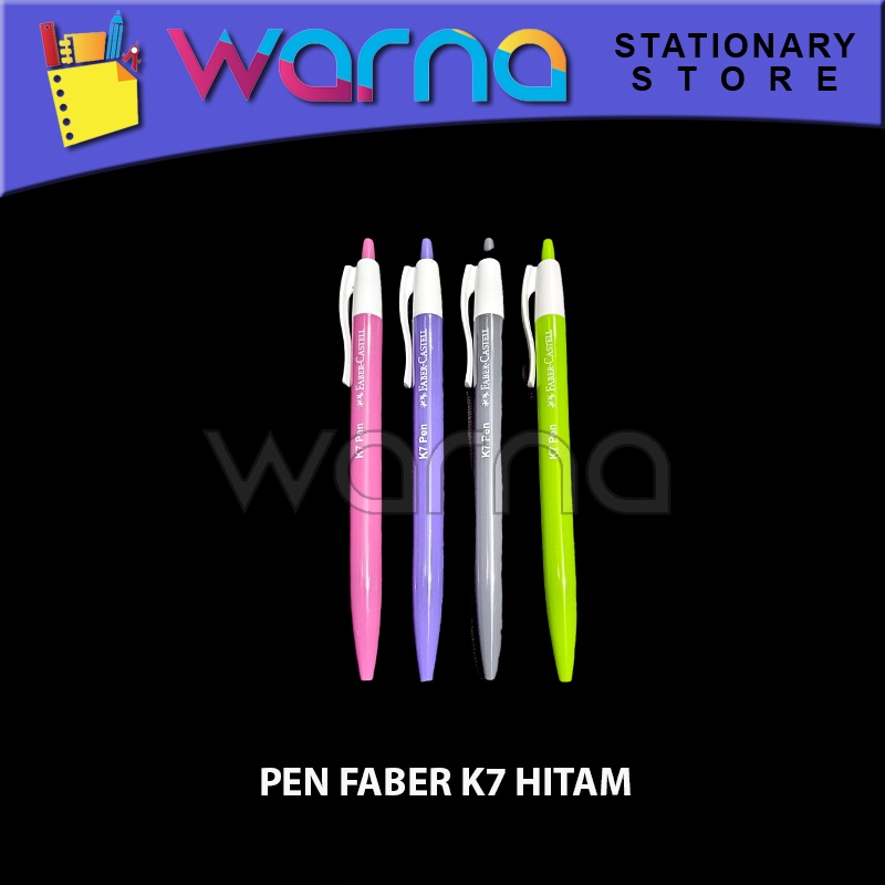 

PEN PULPEN BOLPEN BALLPOINT FABER K7 HITAM