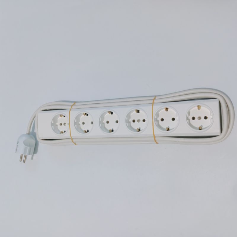 Stopkontak Broco 2-6 lubang + kabel 1-10 meter+Steker